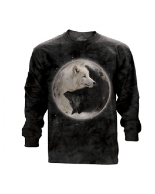 "Yin Yang Wolves" Langärmeliges Shirt 